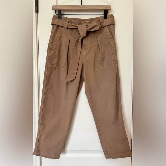 Loft Petite Tie Waist Straight Pants - Picture 4 of 6